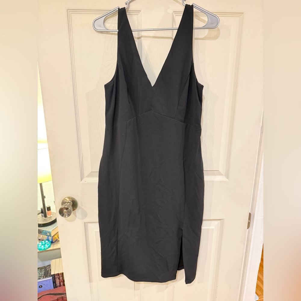 Lulu's Chic Black Backless Dress